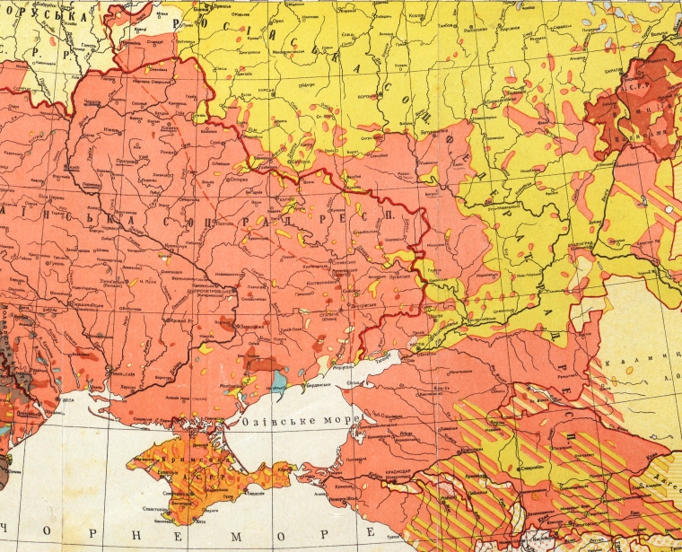 этнографическая карта Украины